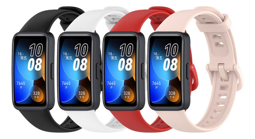 4 Correas De Reloj For Smartwatch Huawei Band 8/9, Silicona