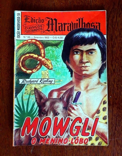 Edição Maravilhosa 55 -ebal -1a Série -1952 - Mowgli, O Menino Lôbo.