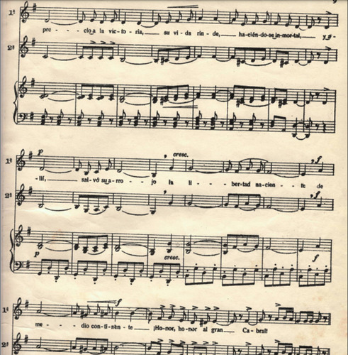 Himno Nacional Argentino Marcha San Lorenzo Partituras Piano