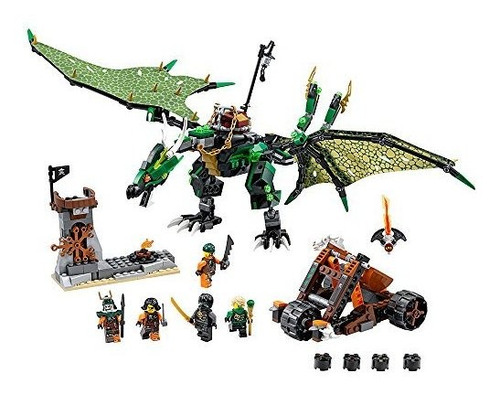 Lego Ninjago 70593 El Kit De Construccion De Dragon Verde 