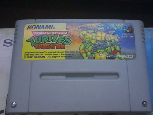 Juego Tortugas Ninja Turtle In Time Para Super Famicom/orig 