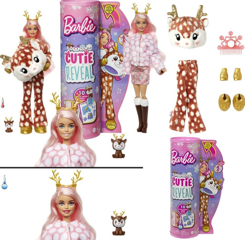 Barbie Cutie Reveal Snow Serie 3 Original Em