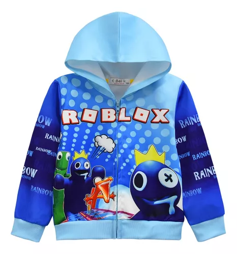 Mens Roblox Rainbow Friends Imprimir Moletom Encapuzado Com Capuz