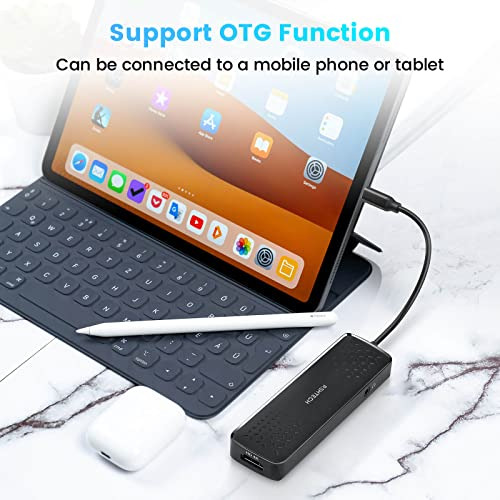 Adaptador Multipuerto Usb C Hub Rshtech 6 En 1, Adaptador Us