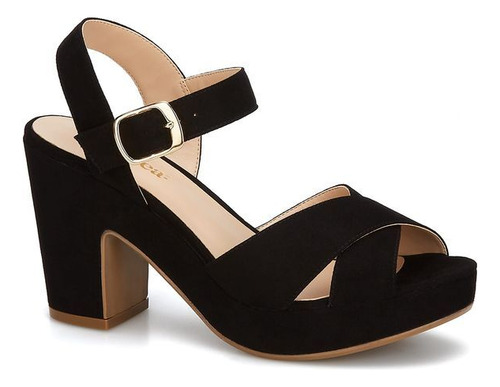 Sandalia Formal 32834qpv Transpirable Tacon Grueso Andrea