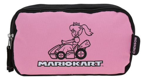 Kit Mochila+lonchera+lapicera Mario Bros Peach Gogo 2025 Negro Liso