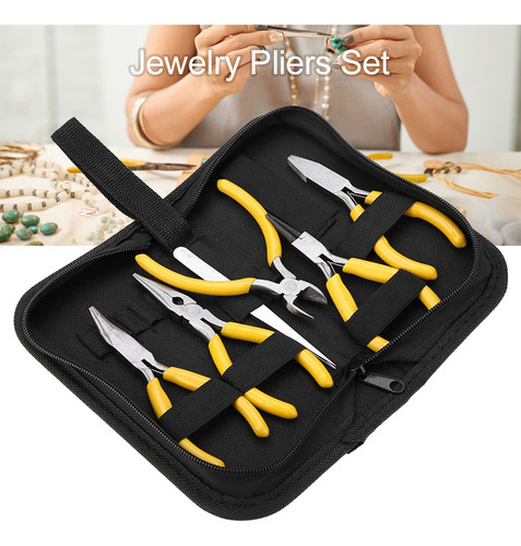 Kit Profesional De Pinzas Y Herramientas Para Joyero, 5 Pzs.