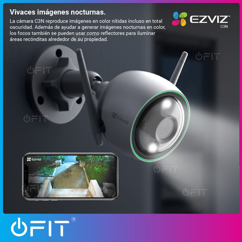 Kit X3 Cámara Seguridad 360 Wifi Ezviz + 3 Memorias Sd 64gbs