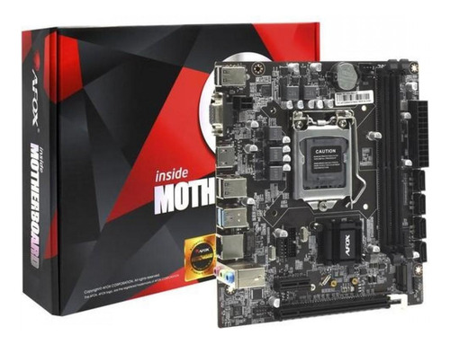 Placa Mãe Afox H110 Ih110d4-ma2 Intel 1151 Ddr4 Uatx Hdmi