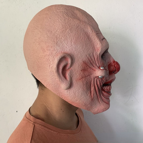 Casco De Juego De Rol, Máscara De Payaso, Látex Para Hallowe