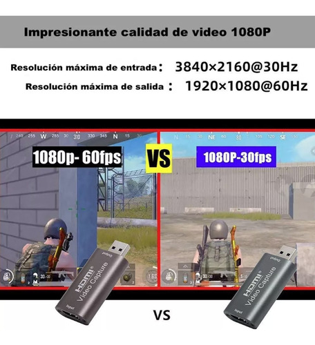 Capturadora Video Hdmi 4k 1080p 60hz New 3.0 Usb Para Juego