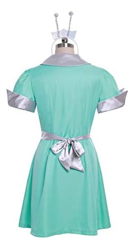 Roswell Crashdown Cafe Camarera Vestido Traje Uniforme (l)