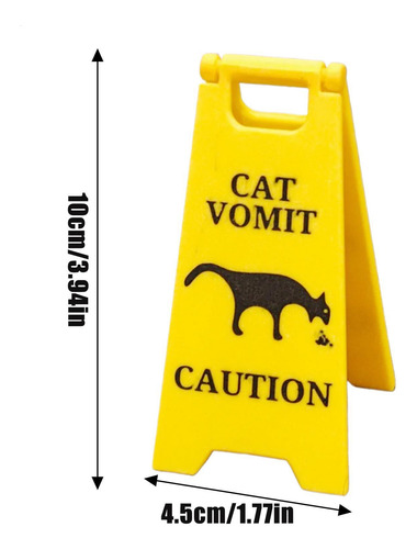 Señal De Seguridad De Vómito De Gato Señal De Advertencia De