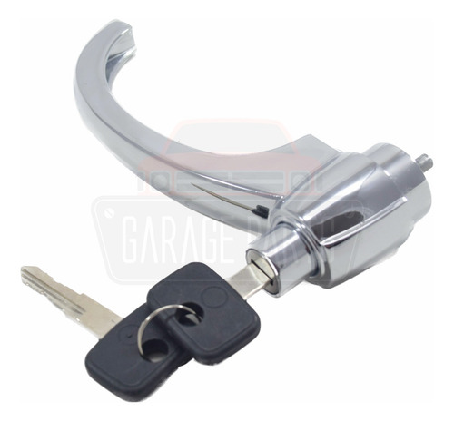Maçaneta Externa Cromada C/ Chave Porta C10 C14 D10 Veraneio