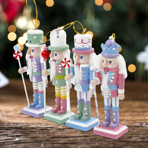 4x Natal Quebra-nozes Ornamento Árvore De Natal Dos