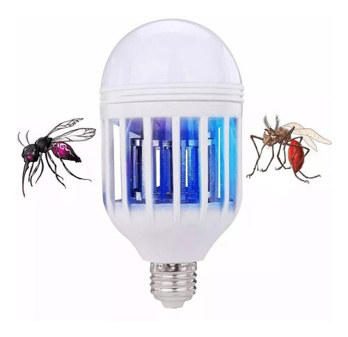 Foco Led Luz Blanca 12w Ultravioleta Matamosquitos /e