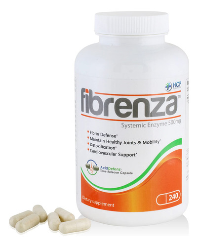 Suplemento Hcp Formulas Fibrenza Systemic Enzyme 240 Cápsula