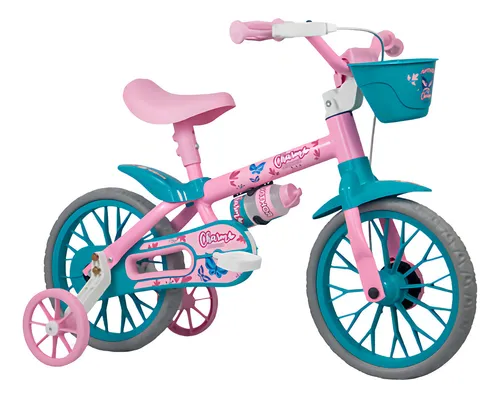 Bicicleta Infantil Nathor Charm Aro 12 Rosa
