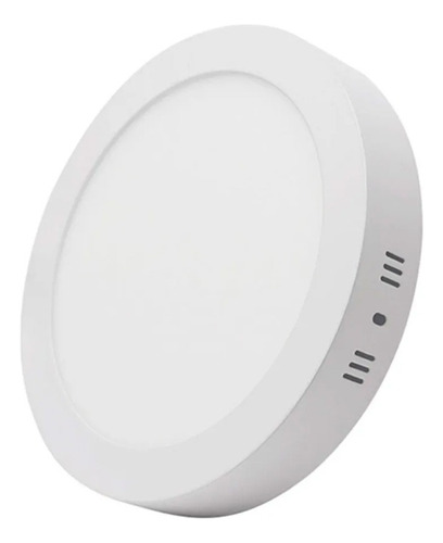 Pack 3 Foco Panel Led Circular Sobrepuesto 24w 