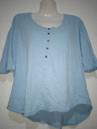 Buzo,remera,blusa Dama Talle S Daniel Cassin Modal Celeste 