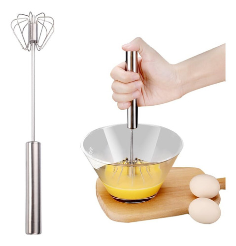 Stainless Steel Semi-automatic Whisk,2024 Upgraded Stainless