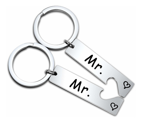 Feelmem Mr. And Mr. Gay - Llavero Para Parejas Con Texto En.