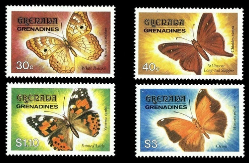 Fauna - Mariposas - Granada Granadinas - Serie Mint