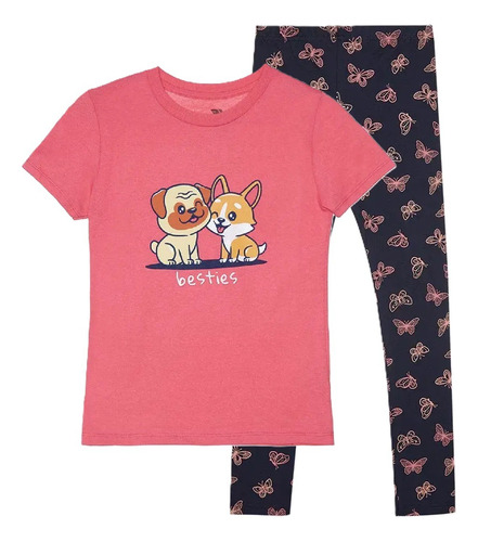 Conjunto Niña Playera Y Legging 2 Pzas Ropa Infantil Casual