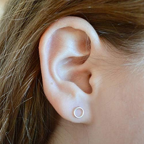Pendientes De Tuerca Dorados Para Mujer, Pendientes Minimali