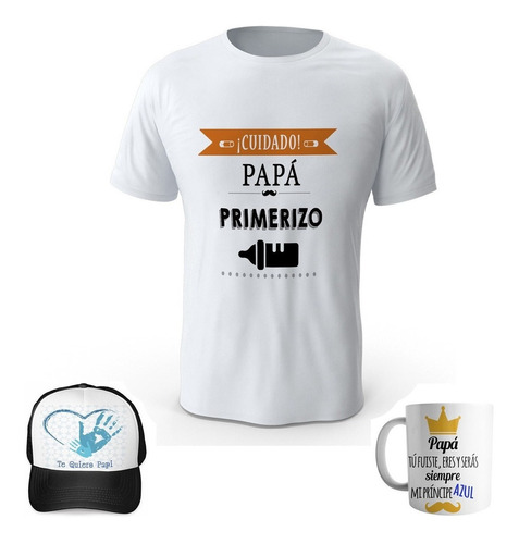 Combo Camiseta Mas Gorra Mas Mug Dia Del Padre R4