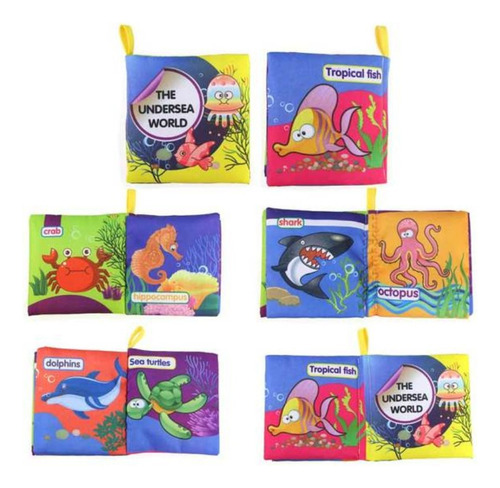 Mini Libros Montessori Juguete Didacticos De Tela Niños