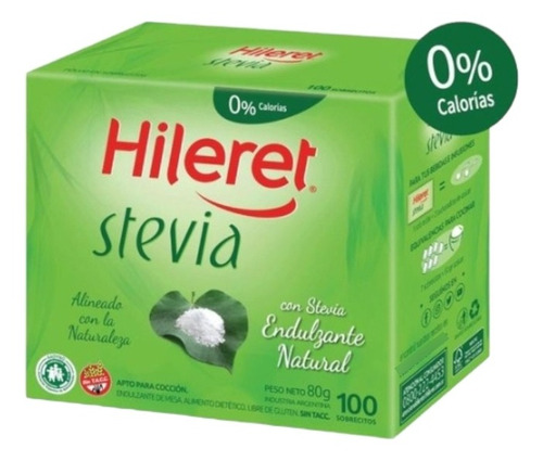 Hileret Stevia 100 Sobresitos Pack De 3u