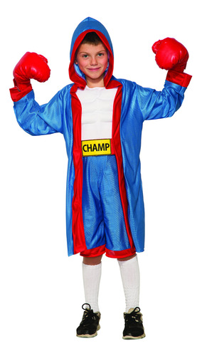 Child's Boxer Boy Costume, Medium