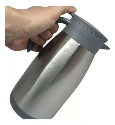 Garrafa Termica Agua Vermelho 1 Litro Inox Dupla Parede Café