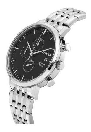 Imagen 3 de 7 de Reloj Citizen Acero Hombre An3610-55e Cronomentro Clasico