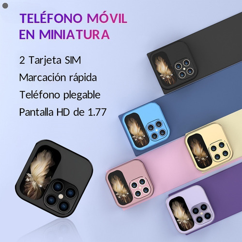 Ip17 Mini Teléfono Plegable 1.77 Pulgadas Dual Sim