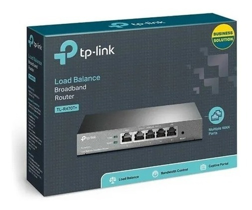 Imagen 2 de 5 de Router Dual Wan Tp-link Tl R470t+ Multiwan Balance De Carga