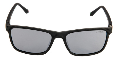 Lentes De Sol Umbro Casual Mod 505 C3 Polarizado Plata Lente Gris Varilla Negro Armazón Negro