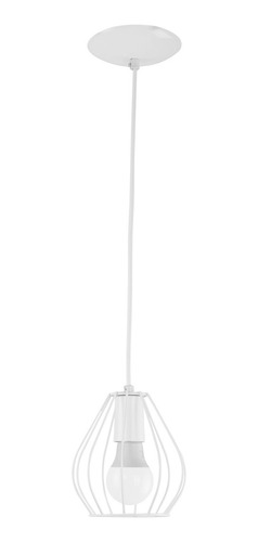 Lustre Pendente Cebola Aramado Branco Maravilhoso