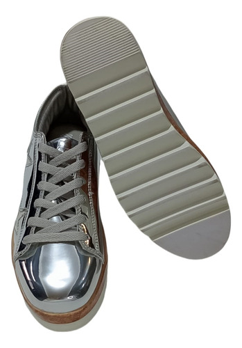 Tenis Dama K-swiss Pltaforma Gyn Silver 9f181086