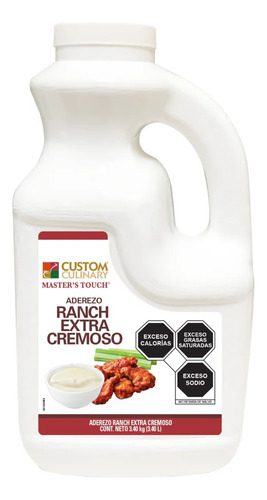 Pack 2 Aderezo Ranch Extra Cremoso 3.4 Kilos C/u