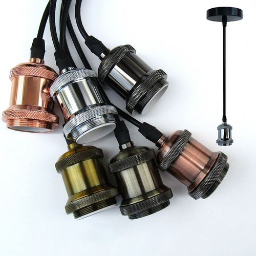 Pack X2 Lampara De Techo Colgante Foco Globo Restaurant Barr