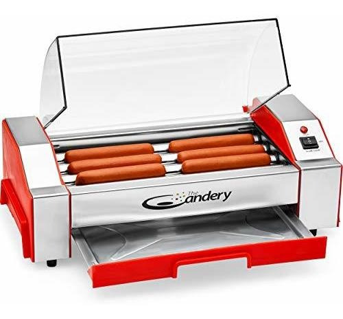 The Candery Hot Dog Roller - Sausage Grill Cooker Machine -