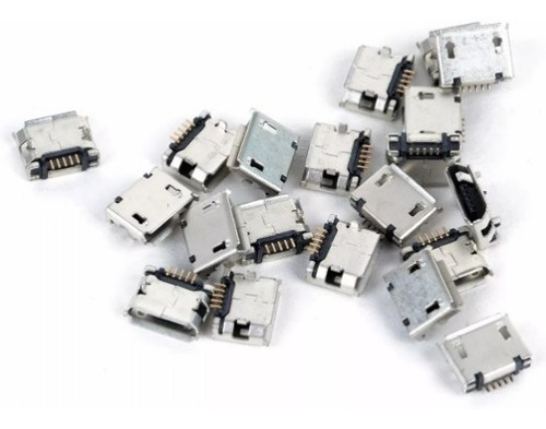 Imagem 6 de 6 de Jack Conector Carga Power Tablet Micro Usb V8 Kit 25un