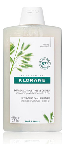 ChampĂș Ultrasuave Klorane Con Leche De Avena, Sin Sulfato, P