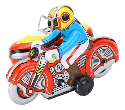Brinquedo Mecânico De Mesa Wind Up Motorcycle Iron Retro