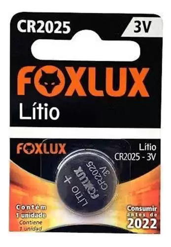 Bateria Botao Cr2025 3v Foxlux