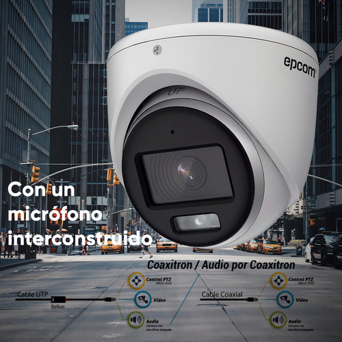 Hikvision Kit De 4 Cámaras De Seguridad Metálicas Turret Con Micrófono Integrado 3k Dual Light Protección Ip67 Exterior + Dvr 8 Mp 4 Canales Turbohd + 4 Canales Ip + 2tb Hdd Ids2ce76k0t-plus-sc+2tb