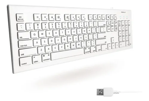 Teclado alambrico blanco deals