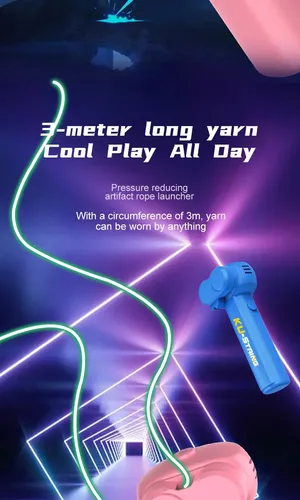Lanzador De Cuerda Eléctrica, Juguete De Hénice, Estructura Compacta De Color Brillante Juguetes Al Aire Libre Para Ninos
